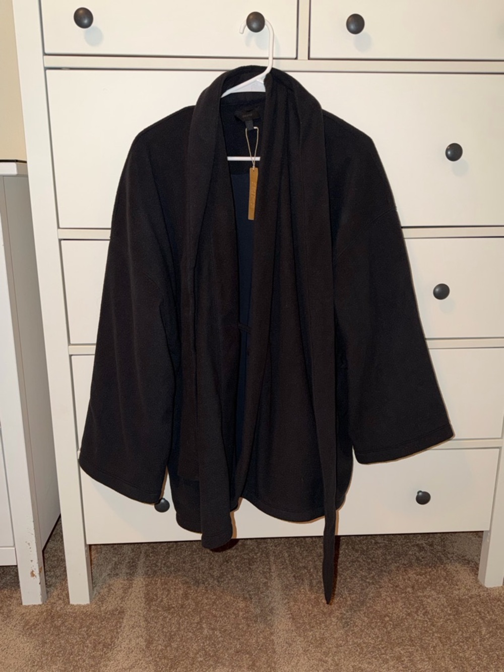 SKIMS fleece wrap robe
